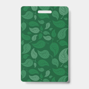 Badge Feuilles vertes