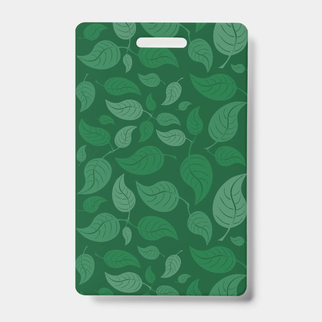Badge Feuilles vertes (Avant)