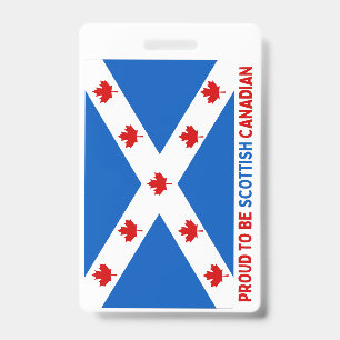 BADGE FIER D'ÊTRE CANADIEN ÉCOSSAIS !