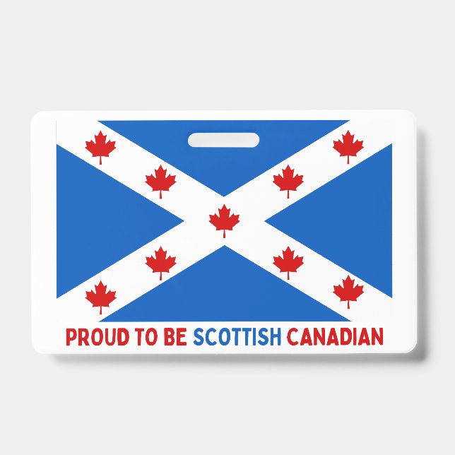 BADGE FIER D'ÊTRE CANADIEN ÉCOSSE ! (Avant)