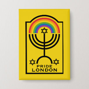 Badge Fierté juive LGBTQ