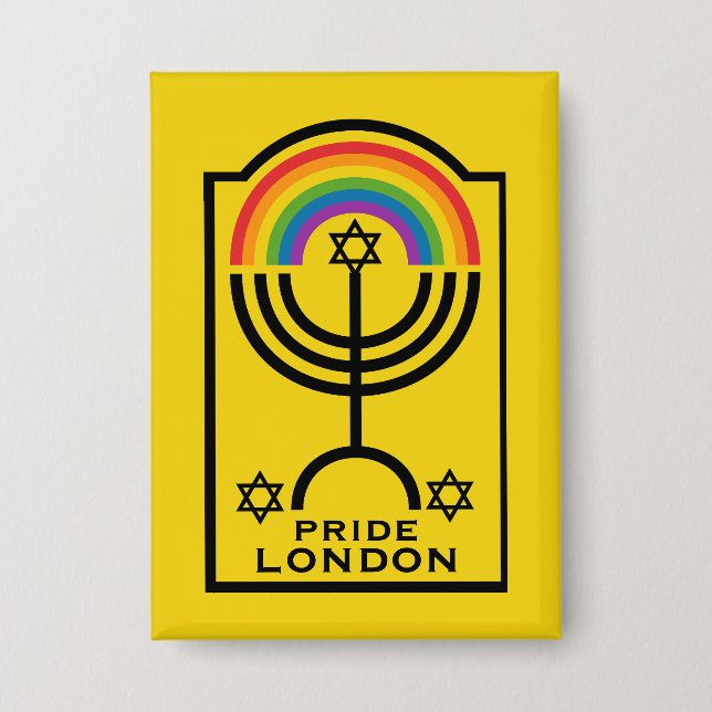 Badge Fierté juive LGBTQ (Recto)