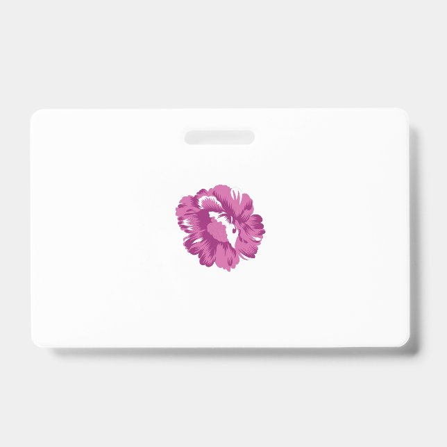 Badge Fille, Pale Megenta, Santé Royale (Avant)