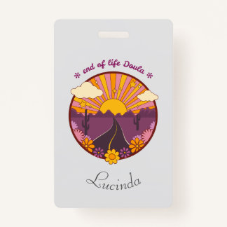 Badge Fin de vie Doula, infirmière en soins palliatifs