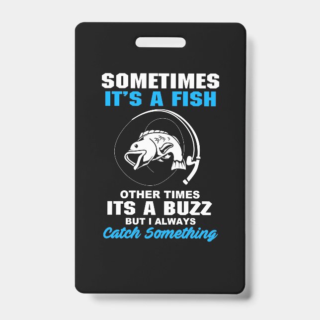 Badge Fisher Parfois C'Est Un Poisson (Avant)