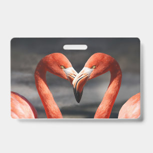 Badge Flamant de la Saint-Valentin