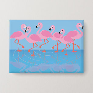 Badge Flamboyance de flamants roses