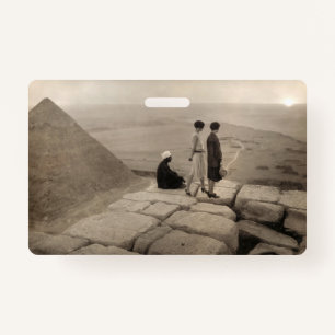 Badge Flapper Girls Sunrise Khufu Pyramid, Égypte 1920