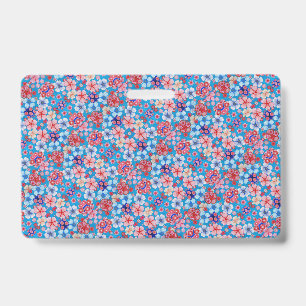 Badge Fleur Bleue Tombée