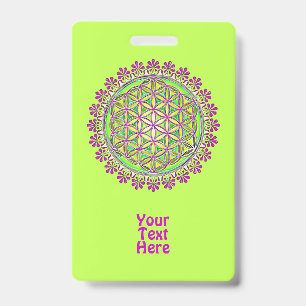 Badge Fleur de Vie - Ornements de Fleurs Vintage 2