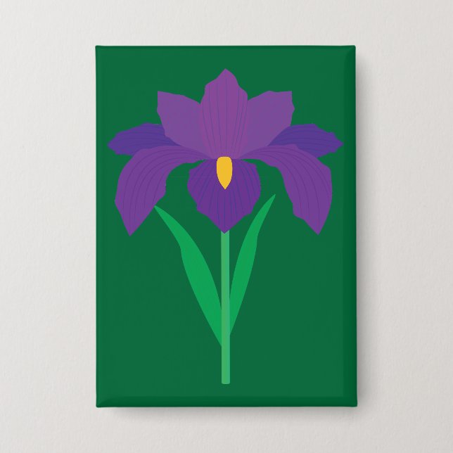 Badge Fleur d'Iris (Recto)