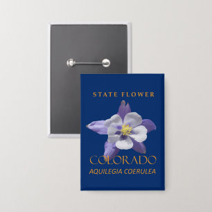 Badge Fleur du territoire du Colorado Aquilegia coerulea