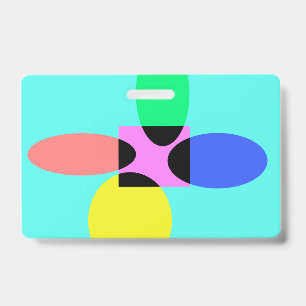 Badge Fleur futuriste