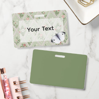 Badge Fleur Vintage Country Green 