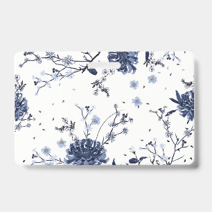 Badge Fleurs bleues