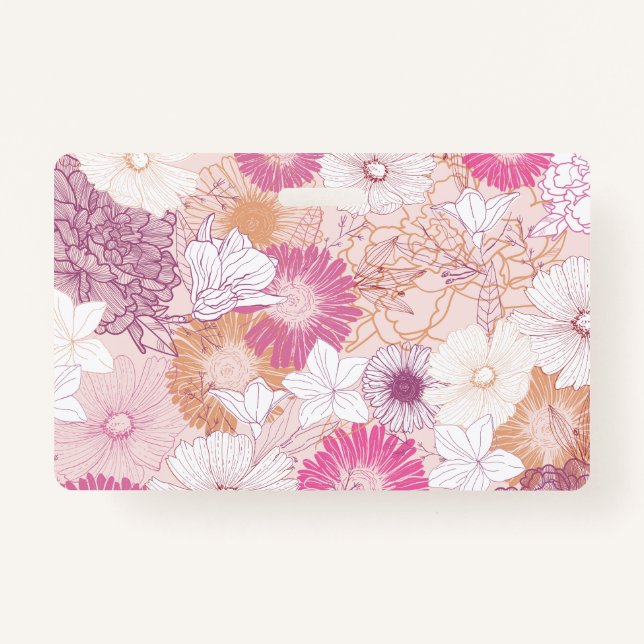 Badge Floral sans joint (Dos)