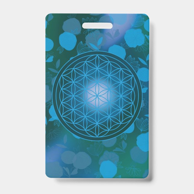 Badge flower of life, chakra,zen,sacred geometric, (Avant)