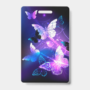 Badge Fond avec papillons de nuit
