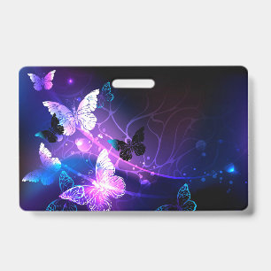 Badge Fond avec papillons de nuit