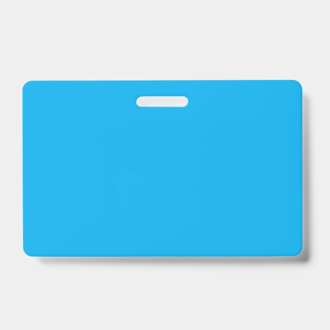 Badge Fond uni bleu cyan | Style minimaliste d'été (Avant)
