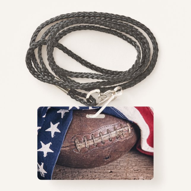 Badge Foot de Vintage (Devant avec lanière)