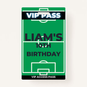 Badge Football Anniversaire Fête eux VIP Pass