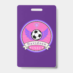 Badge - Football - Personnalisé - Ajouter un nom