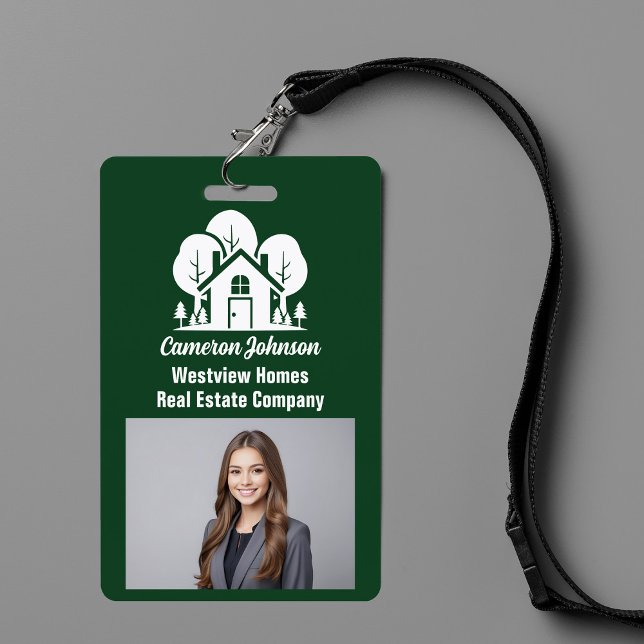 Badge Forest Home Real Estate Company Custom Realtor (Créateur téléchargé)
