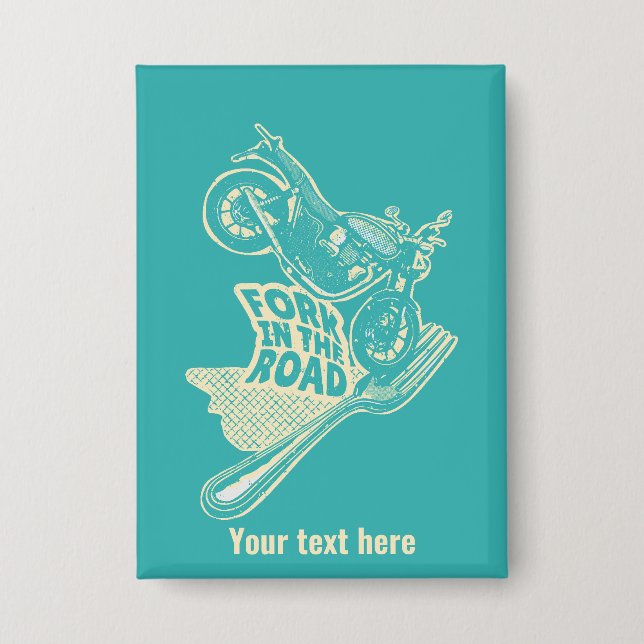 Badge Fourche dans le crash de moto routier (Recto)