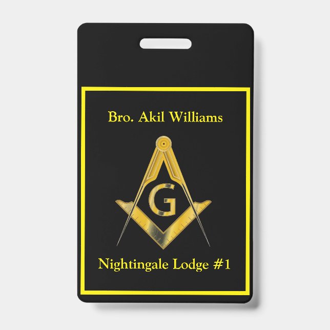 Badge Freemason (Avant)