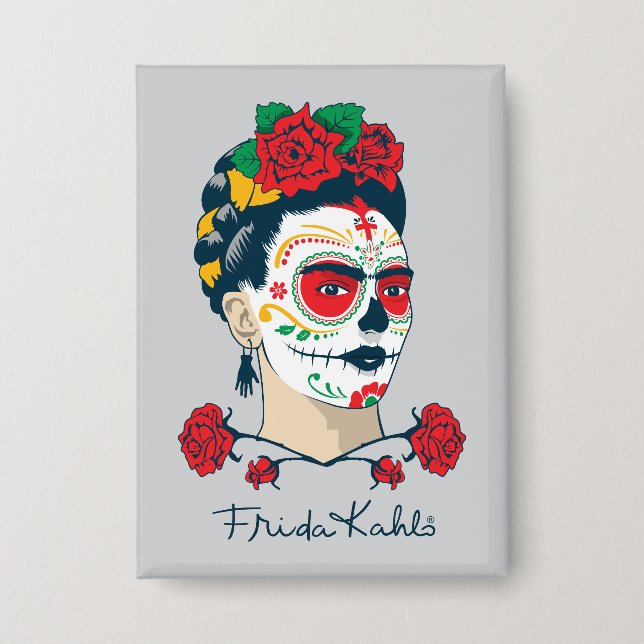 Badge Frida Kahlo | Le Jour des Morts (Recto)