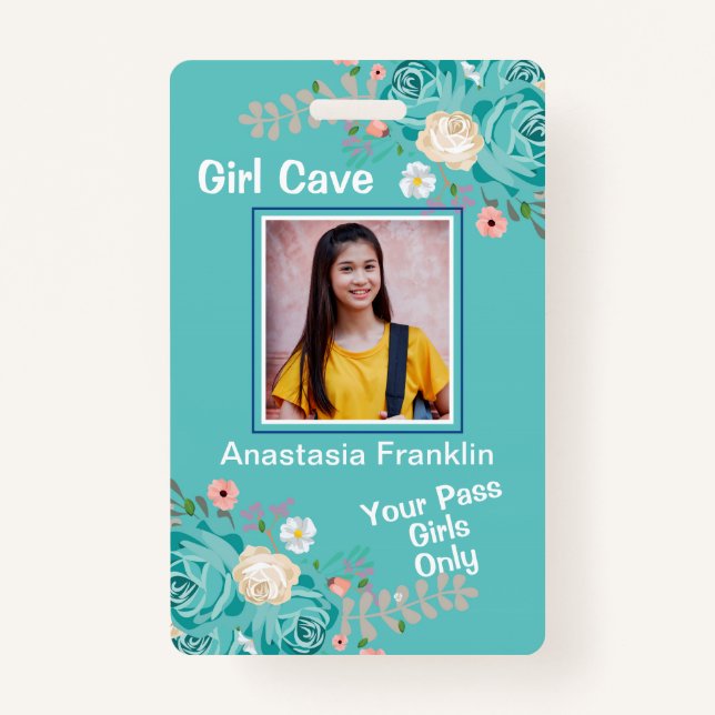 Badge Fun Child Pass Photo Personnaliser ID (Devant)