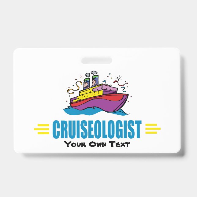 Badge Funny Cruise Ship (Avant)