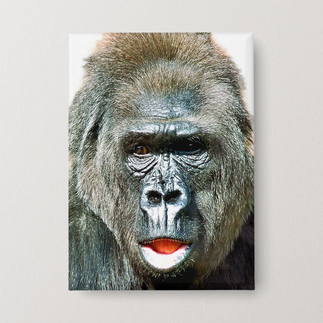 BADGE FUNNY CUTE GORILLA (Recto)