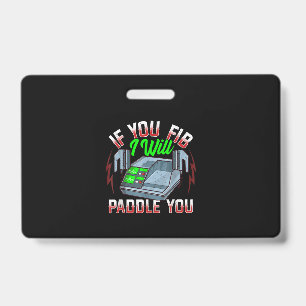 Badge Funny FireFighter Police Office Defibrillator