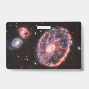 Badge Galaxie du Cartwheel, télescope spatial James-Webb