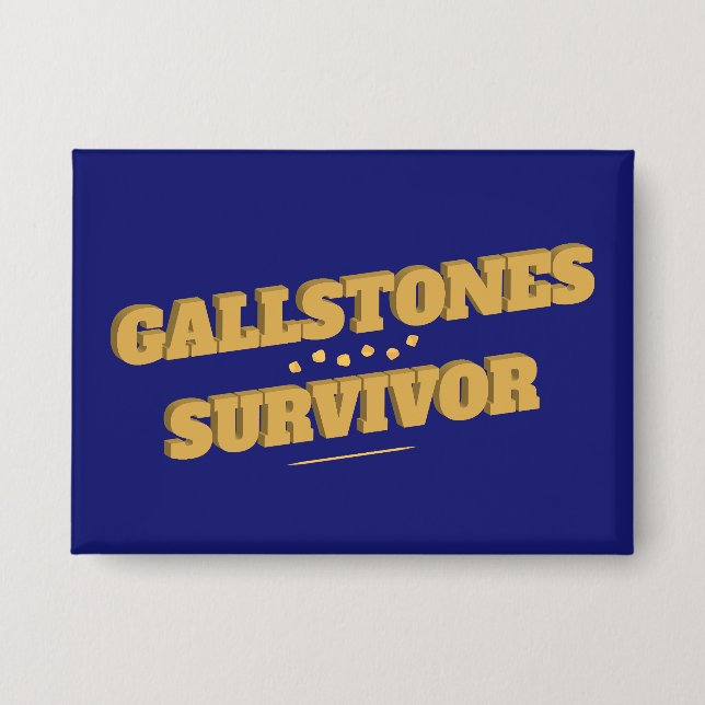 Badge Gallstones Survivder Gallbladder Post Chirurgie (Recto)