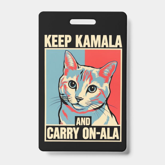 Badge Gardez Kamala et continuez-A-La LA Kamala Harris (Avant)