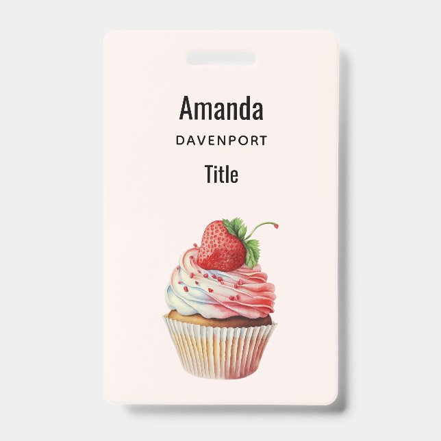 Badge Gâteau Cupcake Sucré Dessert (Avant)