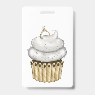 Badge Gâteau de fiançailles sucré