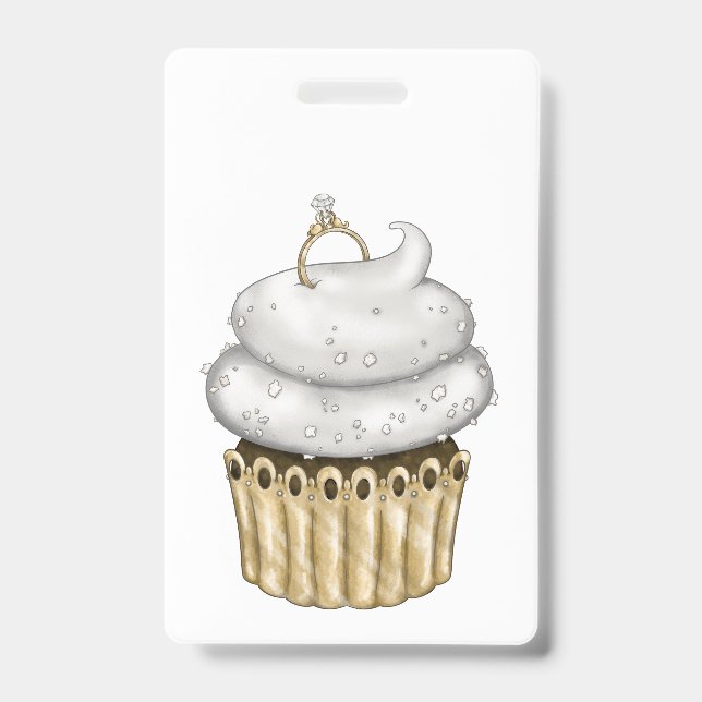 Badge Gâteau de fiançailles sucré (Avant)