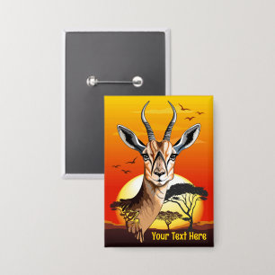 Badge Gazelle Antelope africaine animal sauvage