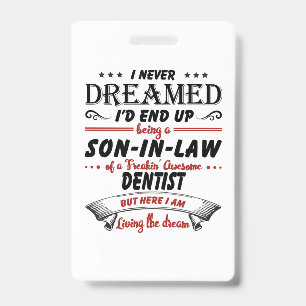 Badge Gendre d'un dentiste génial