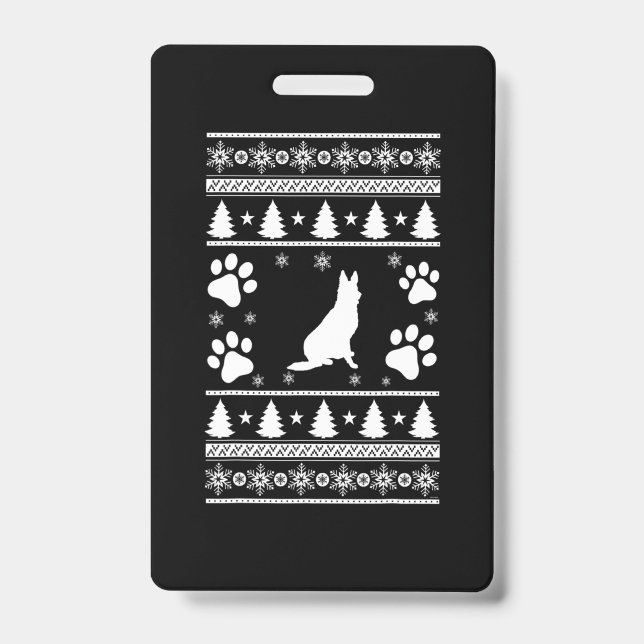 Badge German Shepherd Christmas (Avant)