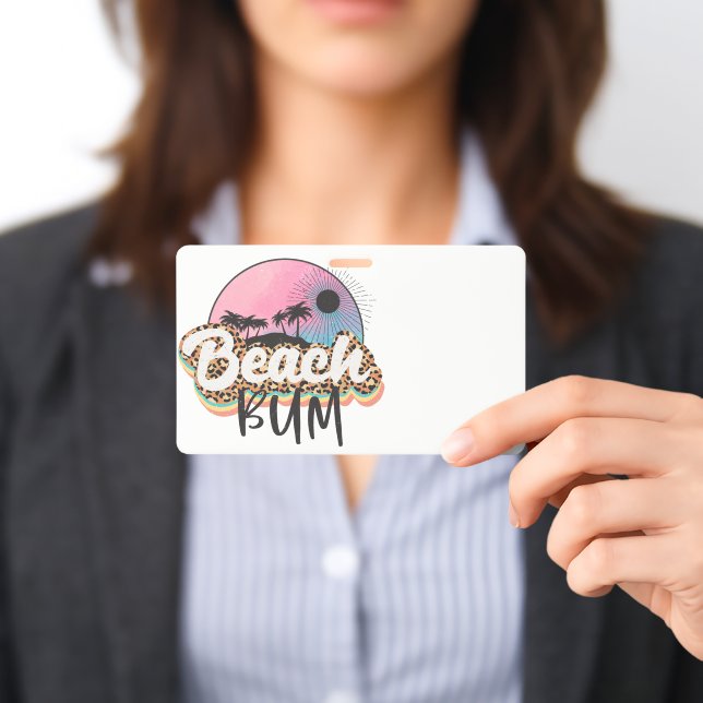 Badge Globe-trotteur de plage (Présenté)