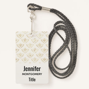 Badge Golden Bumble Bee avec un Motif de la Couronne