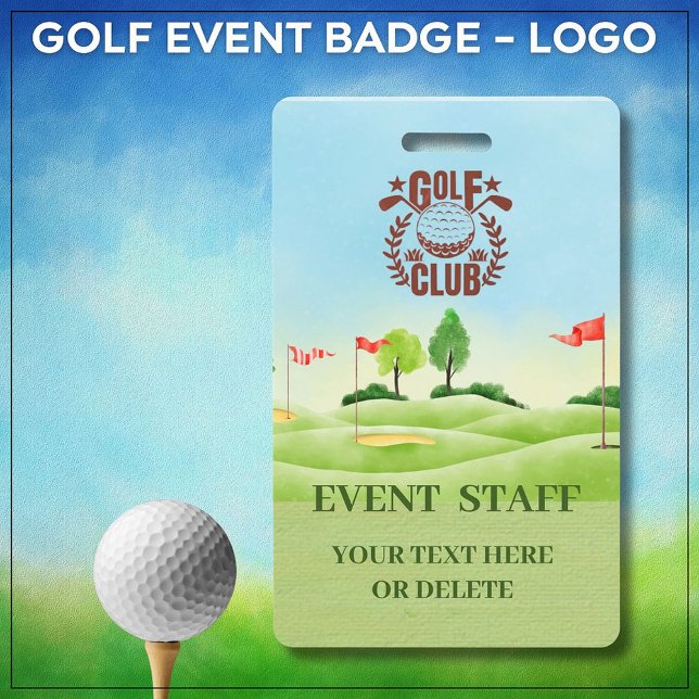 Badge Golf Club League Logo Personnel de l'événement (Créateur téléchargé)