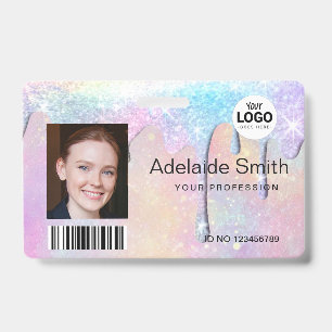 Badge gouttes de couleurs pastel