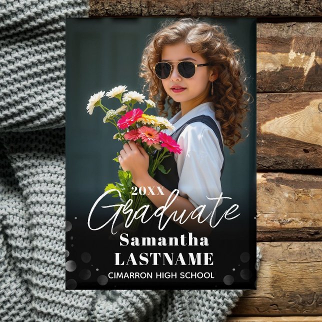 Badge Graduation Commencement Party Selfie Button (Créateur téléchargé)