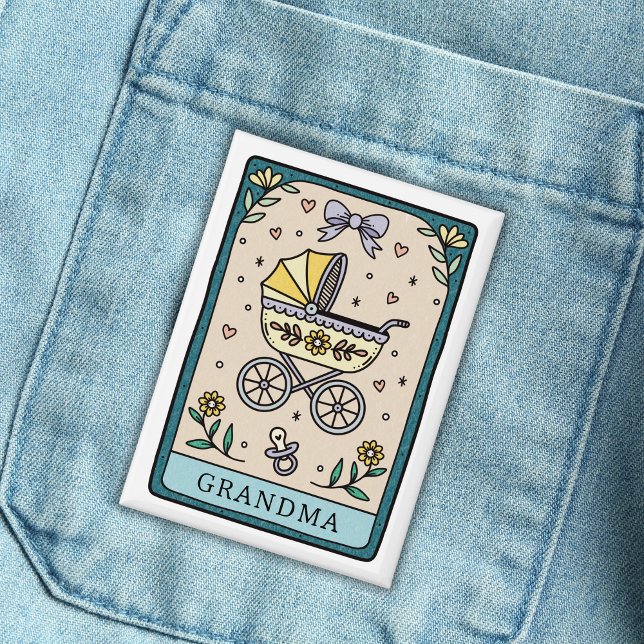 Badge Grand-mère du Baby shower Tarot (Créateur téléchargé)